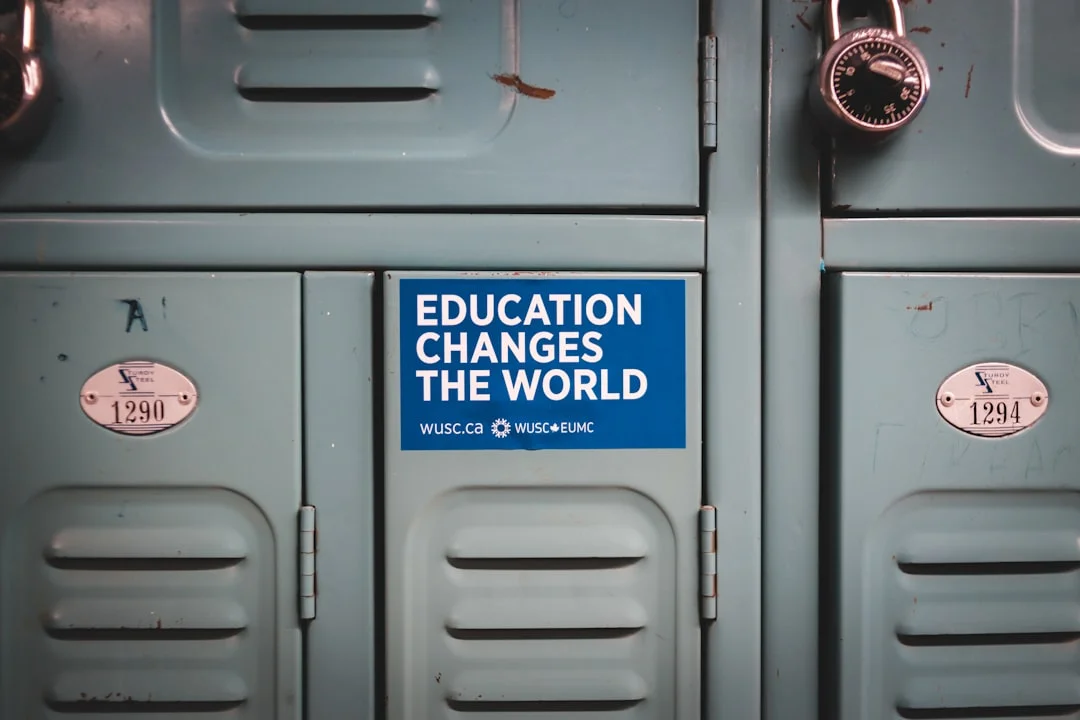 School locker representing student enrollment and school transition
